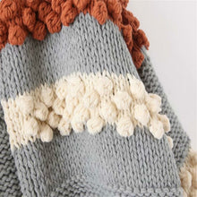 Wild Handmade Colorful Loose Knitted Cardigan Sweater