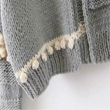 Wild Handmade Colorful Loose Knitted Cardigan Sweater