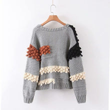 Wild Handmade Colorful Loose Knitted Cardigan Sweater